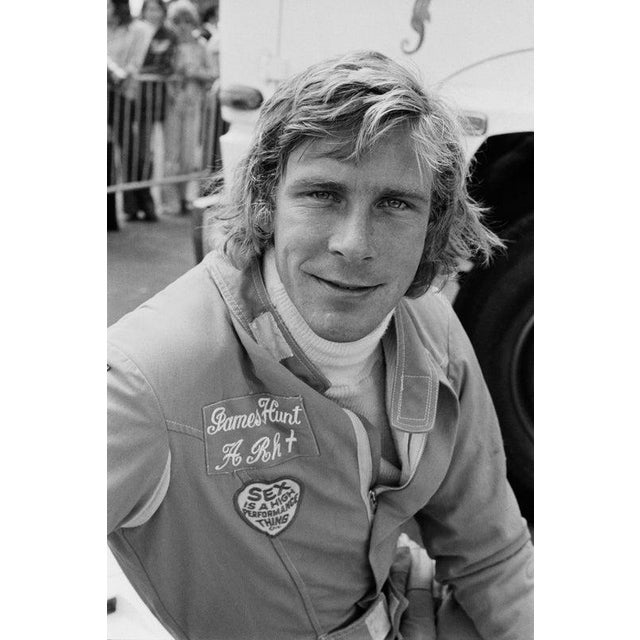 1975 British Grand Prix British racing driver James Hunt (1947 - 1993) at the 1975 British Grand Prix (John Player Grand...