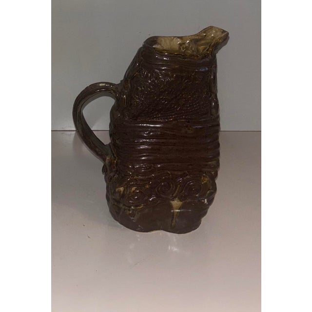 Farmhouse Early 20th Century Rare Find One of a Kind Handcrafted Jug For Sale - Image 3 of 6