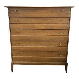 1960s Mid-Century Modern Heywood Wakefield Vintage 5 Drawer Dresser For Sale
