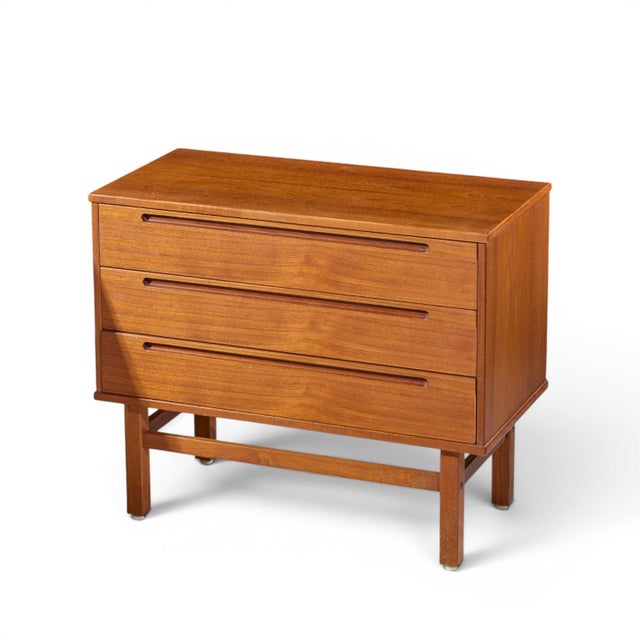 Nils Jonsson for Tørring Møbelfabrik Mid Century Danish Teak Dresser Chest of Drawers - Pair For Sale - Image 11 of 12
