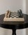 This vintage marble chess set from the 1970s combines timeless game design with sculptural elegance. The heavy stone board...