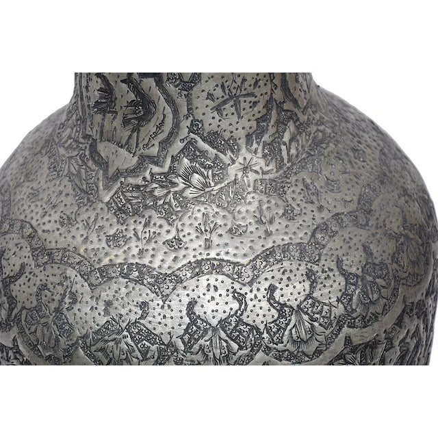 Traditional Copper Vase with Engraving, 1940s For Sale - Image 3 of 12