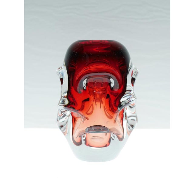 Red Crystal Vases by Augustsson for Åseda, Set of 2 For Sale - Image 5 of 10