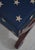 Blue Vintage Federal Style Bench W. Brand New Upholstery For Sale - Image 8 of 12