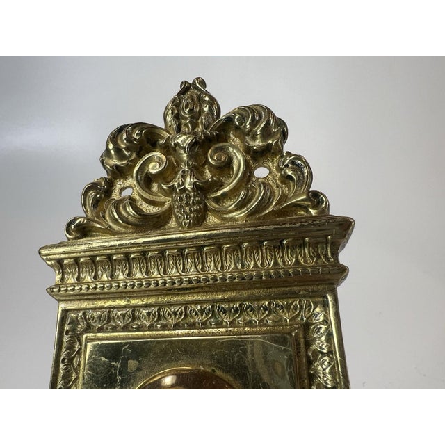 Doorknob Back Plate Entry Antique Victorian / Edwardian Cast Bronze Altena For Sale - Image 11 of 18
