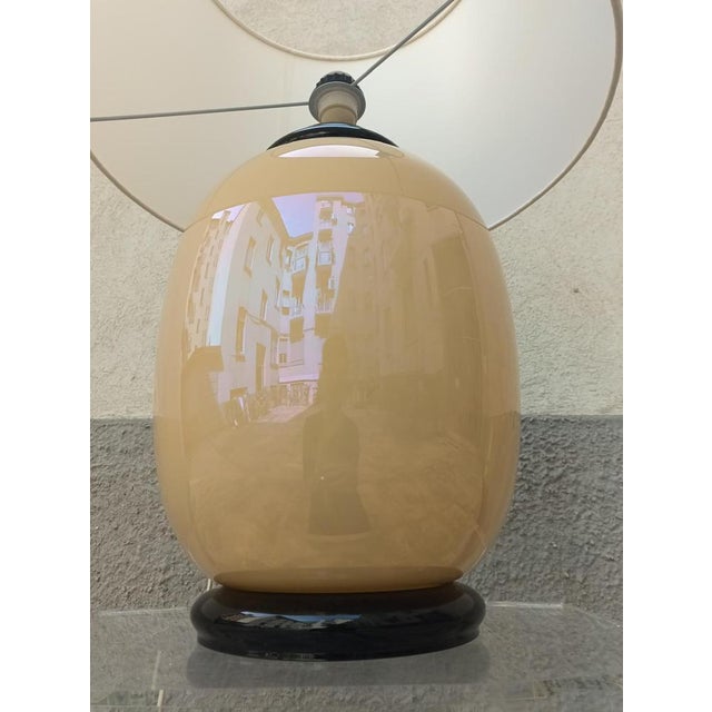 Murano Glass Table Lamp by Tommaso Barbi, Italy, 1950s For Sale - Image 4 of 8