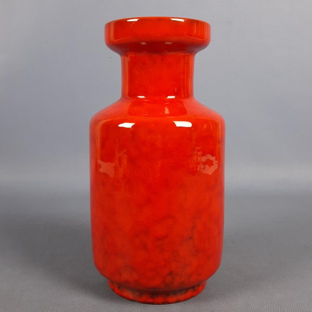 Up for sale is an iconic piece from the 1970s modernist style, a ceramic vase that immediately catches the eye with its...