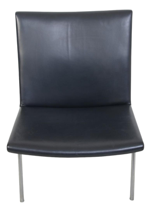 AP40 Chair in Black Leather by Hans Wegner, 1990s