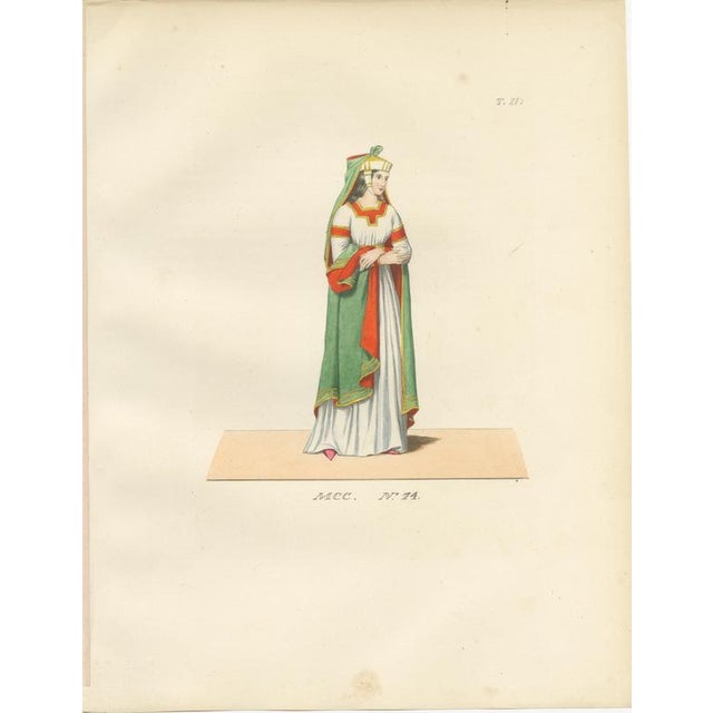 Paul Mercuri, Medieval Knights, Clergy & Nobles, 1845, Lithograph, Set of 10 For Sale - Image 6 of 14