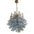 Contemporary Blue “Selle” Murano Glass Chandelier For Sale