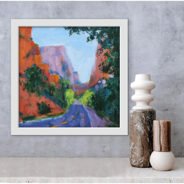 Quiet Places & Journeys — Zion National Park (Original Oil Landscape) For Sale In Reno/Lake Tahoe - Image 6 of 18