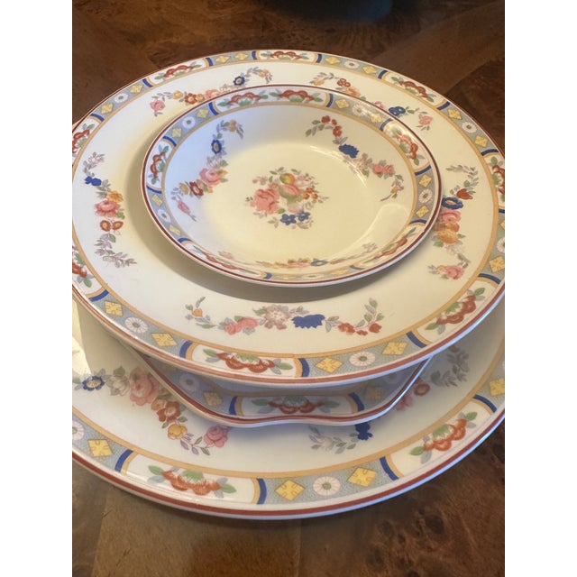 Antique Late 19th Century Rare Park Johnson Bros. England "Arundale" Pattern 68 Pieces Floral Dining Set For Sale - Image 15 of 18