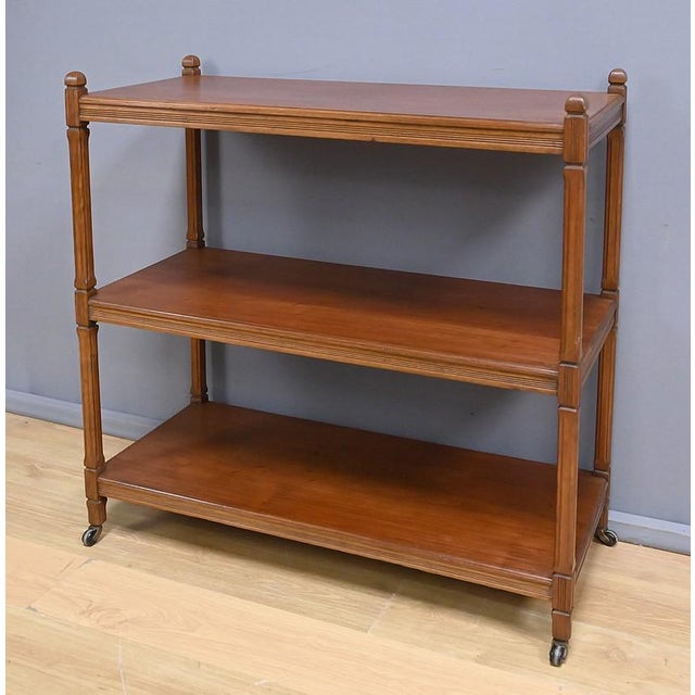 Early 20th Century Serving Trolley on Casters in Light Mahogany For Sale - Image 9 of 15