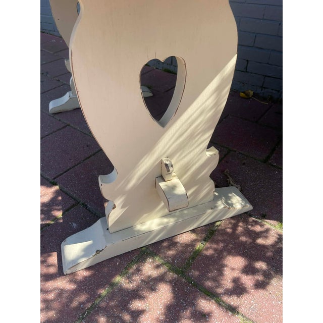 Wood Antique English Solid Oak Kitchen Table 1900 For Sale - Image 7 of 15