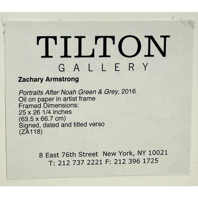 Gray Zachary Armstrong, Oil Painting Abstract Contemporary Art Zachary Armstrong Portraits After Noah, 2016 For Sale - Image 8 of 18
