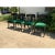 Set of 4 Klismos style dining chairs. Done in an ebony finish with an emerald green cut velvet. The chairs are new. The...
