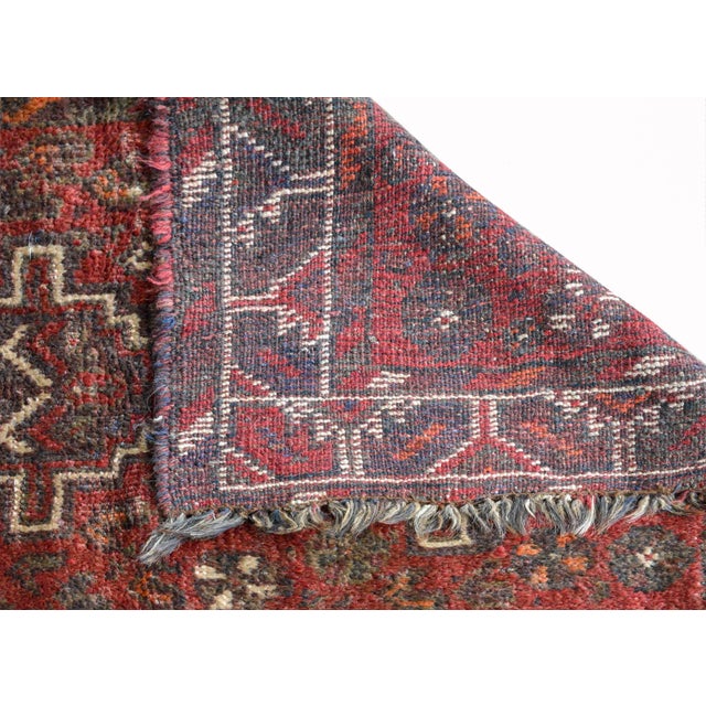 Vintage Mid Century Shiraz Rug For Sale - Image 10 of 12