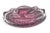 Vintage 1960's Murano Seguso Purple Pulegoso Oval Bowl With Bubbles and Clear Appendages For Sale - Image 9 of 10