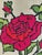 Mid-Century Red Rose Framed Needlepoint For Sale - Image 4 of 10