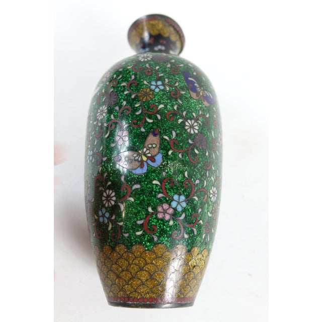Antique Chinese Cloisonne Vase For Sale - Image 10 of 10