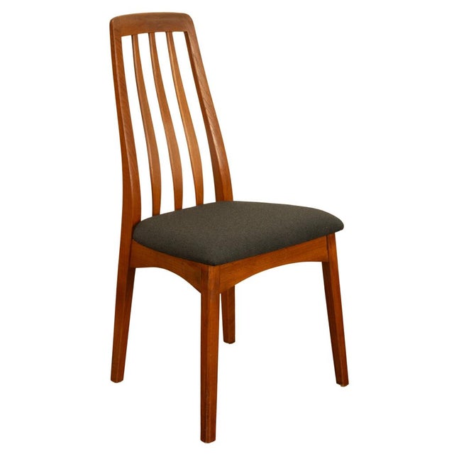 Set 4 Danish Mid Century Modern "Eva" Teak Dining Chairs by Niels Koefoed 1964 For Sale - Image 14 of 18