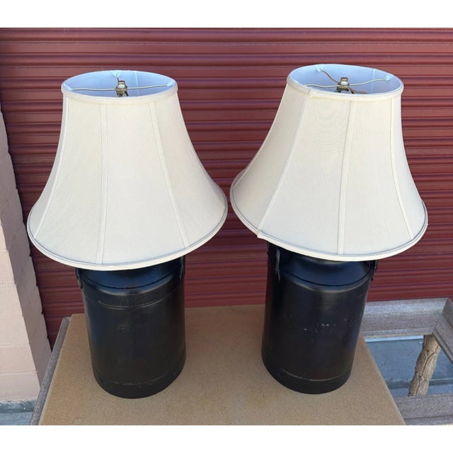 Vintage Milk Can Table LampsA Pair Chairish
