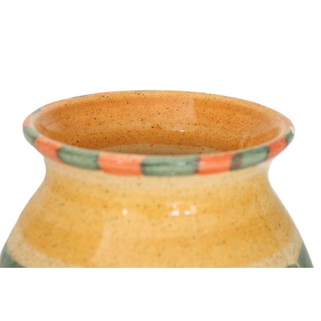 Farmhouse 14" European Farmhouse Horchow Vase Handcrafted in Italy For Sale - Image 3 of 6