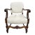 Vintage Spanish Revival Walnut Armchair For Sale