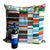 Blue Vintage Grosgrain and Linen 22" Pillow by Dransfield & Ross For Sale - Image 8 of 11