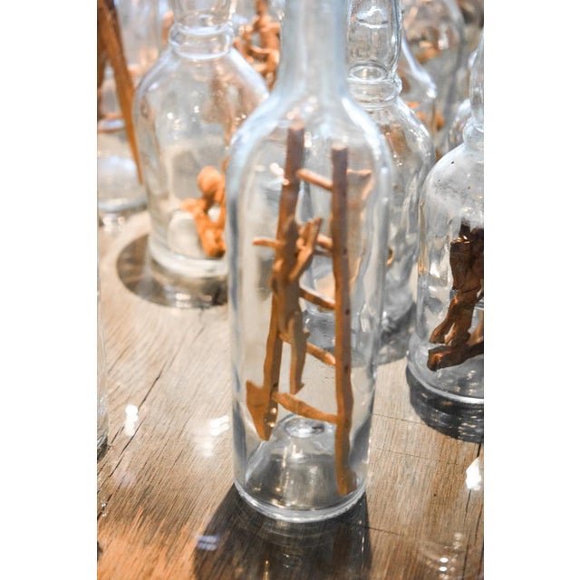 Bottles in Savoyard Folk Art, Set of 40 For Sale - Image 14 of 16