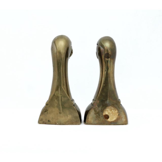 Vintage Brass Duck Bookends, a Pair For Sale In Phoenix - Image 6 of 8