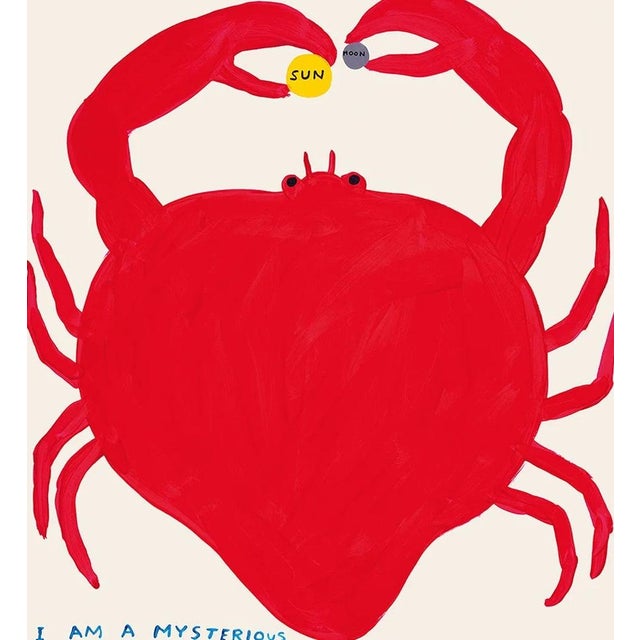David Shrigley Signs of the Zodiac Poster (Individual), Cancer (The Crab) Accompanied by a Certificate of Authenticity...
