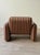 Brown Ray Wilkes “Chiclet” Lounge Chair for Herman Miller in Striped Cotton Jacquard For Sale - Image 8 of 12