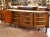 Brown Early 20th Century French Louis XV Walnut Enfilade With Marble Top For Sale - Image 8 of 14