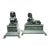 Late 19th Century Vintage Patinated Bronze Sphinx Statues- A Pair of 2 For Sale