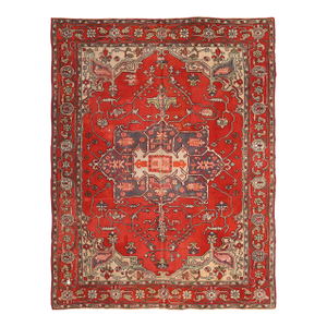 Vintage Wool Rug by Tetex – Persian Serapi Design, Hand Tufted in Germany
