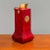 Aldo Tura, Italian Mid-Century Modern, Carafe or Decanter, Brass, Red Lacquered Goatskin This Aldo Tura carafe is a...