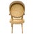 French Louis XVI Medallion Back Armchair With Crème-Peinte Distressed Finish For Sale - Image 17 of 18