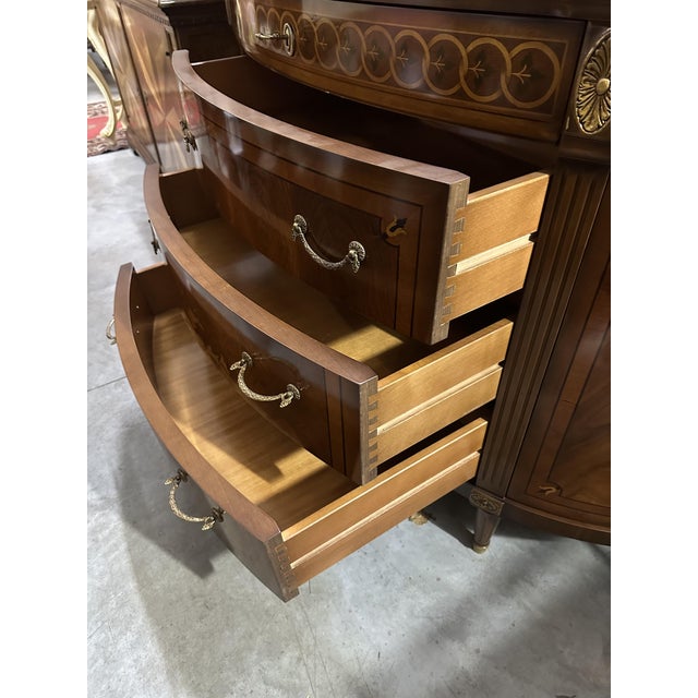 Louis Philippe XVI Triptych Dresser and Bedside Tables, Set of 3 For Sale - Image 16 of 17