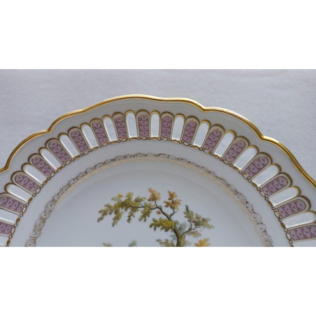 19th Century Antique Pierced Plate from Meissen, 1860 For Sale - Image 5 of 13