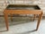 Vintage Brass & Wood Rectangular Side Table For Sale - Image 4 of 12