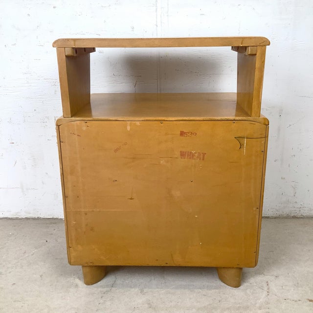 Tan Heywood-Wakefield Encore Wheat Birch Nightstand For Sale - Image 8 of 12