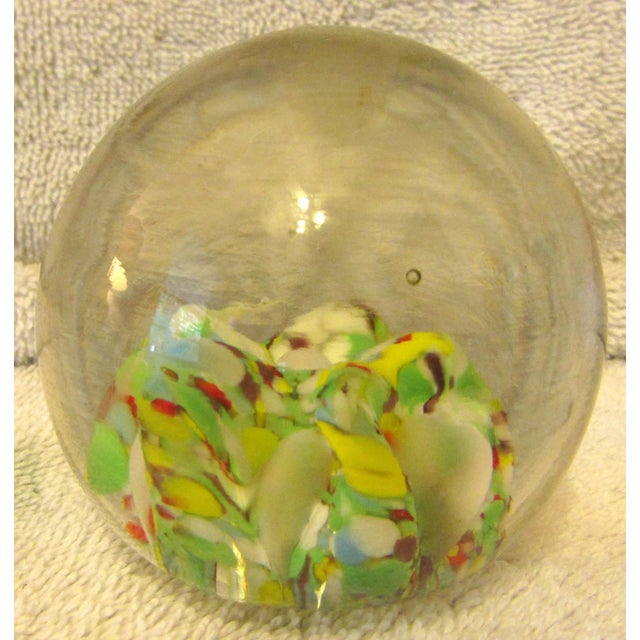 1970s Set of 8 Small Murano Style Paperweights Egg Shaped and Round For Sale - Image 12 of 13