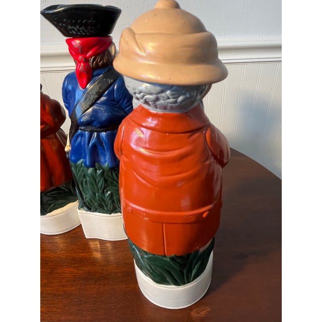 Vintage Albertas Ceramic 4 Liquor Decanters For Sale - Image 9 of 12