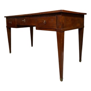 Louis XVI Flat Desk in Mahogany For Sale