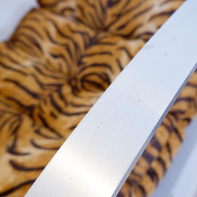 Mid-Century Modern Rocking Chair in Faux Fur and Brushed Aluminum from Hans Kaufeld, 1970s For Sale - Image 17 of 18