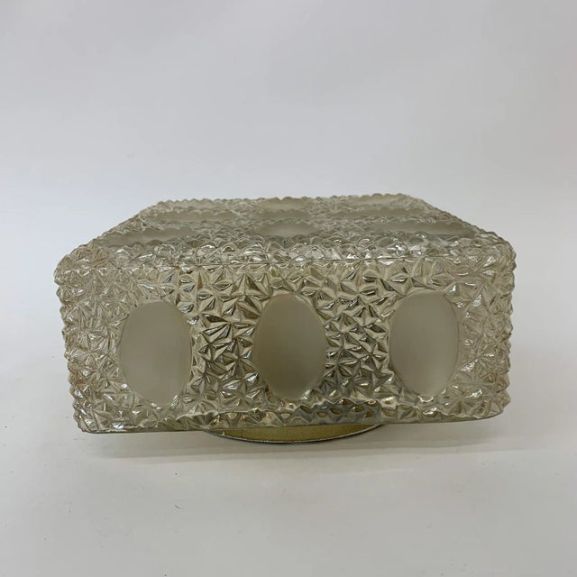 1970s Mid-Century Glass Ceiling / Wall Lamp, 1970s For Sale - Image 5 of 10