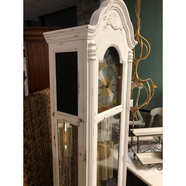 Howard Miller “Shabby Chic” Distressed Grandfather Clock Chairish