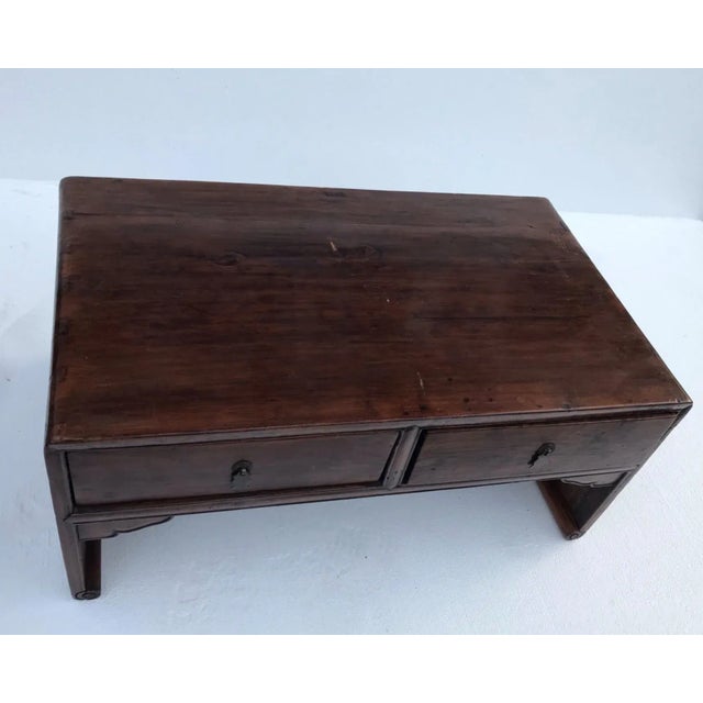 Early 19th Century Antique Chinese Low Table With Drawers For Sale - Image 5 of 13