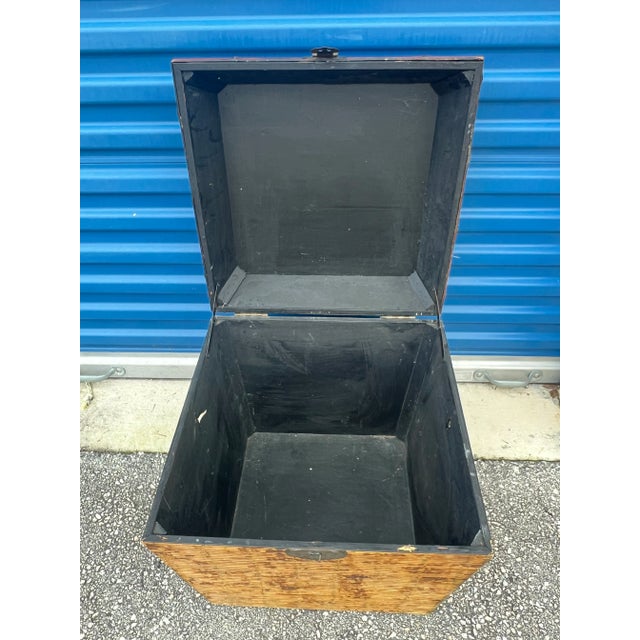 Oversized Vintage Woven Bamboo/Rattan Handled Basket For Sale - Image 12 of 12